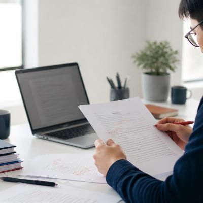 Biên tập viên rà soát và cập nhật bản thảo nội dung cũ
